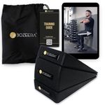 Bozeera | 3-Piece Squat Wedge Block Set | Multi-Angle Foam Slant Board, Squat Ramp, Calf Stretcher, Foot Wedge for Stretching & Mobility | Incl. Video Guide, Poster & Bag