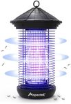 ASPECTEK Bug Zapper 20W Electric Mosquito Zapper, Insect killer, UV Light Fly Killer Outdoor & Indoor use, Waterproof, Up to 1000sq.ft Coverage Home, Patio, Garden, Kitchen, Camping, Black