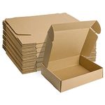 MEBRUDY 12x9x3 Inches Shipping Boxes Pack of 20, Small Corrugated Cardboard Box for Mailing Packing Literature Mailer