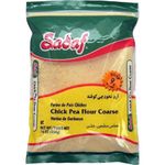 Sadaf Chickpea Flour - Coarsed Chickpea Flour for Cooking & Baking - Garbanzo Flour - Harina de Garbanzo - Kosher - 454 g Resealable Bag