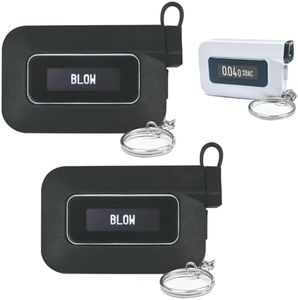 2 Pack Breathalyzer Protective Cover Compatible C6 Keychain Breathalyzer ，Silicone Protective Cover is Suitable for C6 Keychain Breathalyzer (Black) Not Included Breathalyzer