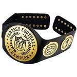 Spire Designs Adjustable Fantasy Football Belt - Black, 30-42 inch Waist - Unisex Official First Place Winner Award, Black, 30-42 inch Waist, Black, 30-42 inch Waist