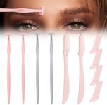 Eyebrow Razors for Women, Replaceable Face Razors kit, Dermaplane Shaving Tool for Men & Women, Face Razors for Peach Fuzz and Hair Removal, 4pcs Replacement Blades Available