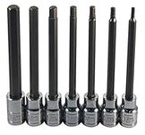 ATD Tools 13787 Extra Long 7-Piece Metric Hex Bit Socket Set By ATD Tools