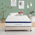 Zeelovtress Full Mattress - 12 Inch Cooling Gel Memory Foam Full Size Mattress - Medium Firm Mattress in a Box - Pocket Springs - Pressure Relief - Motion Isolation - 120 Nights Trial