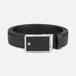 Montblanc Unisex Adult's Classic Line Belt, Black, 120 UK
