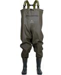 Waterproof Chest Waders Premium Pocket Dark Olive UK 7 / EU 41