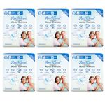 AroKleen (ISI CERTIFIED) Adult Diapers Tape Style | Medium (M) Size, 60 Count, Waist Size (72-102cm | 28"- 40" inches), Unisex, High Absorbency, Leak Proof, Overnight Protection, Odour lock, Anti-Bacterial Absorbent Core-Pack of 6