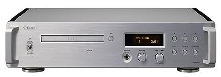 TEAC Reference VRDS-701 High End CD Player with innovative VRDS CD Drive Mechanism, MQA Support, USB DAC and Headphone Amplifier, Silver