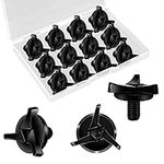 12pcs Helmet Screws, Motorcycle Helmet Screws Motorcycle Helmet Visor Screws Motorcycle Helmet Accessories (Black)