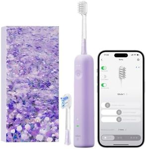 Laifen Wave Special Brosse À Dents Électrique Sonique Pionnière 60° Oscillation Vibration Autonomie 50 Jours 2 Têtes de Brosse Étanchéité IP68 Acceptée par l’ADA pour Voyage (Édition Spéciale Lavande)