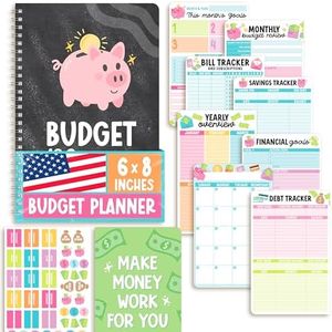 2026 Budget Planner and Monthly Bill Organizer - Monthly Budget Planner 2026, Financial Planners Budgeting Book, Bill Tracker Notebook for Expenses, Chalkboard Undated Finance Organizer Journal