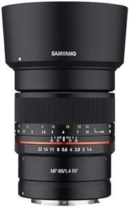 Samyang 85mm F1.4 Weather Sealed High Speed Telepoto Lens for Canon R Mirrorless Cameras