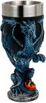 Medieval Fantasy Blue Dragon Goblet