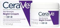 CeraVe Skin Renewing Night Cream, Peptide Complex, Hyaluronic Acid & Ceramide Moisturizer for Face, 1.7 Ounce