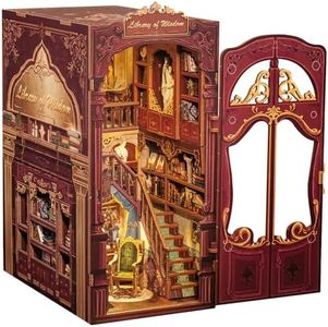 CUTEBEE Book Nook Kit - DIY Miniature House Dollhouse Kit for Adults, Booknook Tiny House Bookshelf Decor 3D Wooden Puzzle, Gifts for Family and Friends (Library of Wisdom)