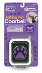 Hunger for Words Talking Pet Doorbell - 1 Piece Doorbell for Dogs, Doggie Doorbell, Perfect for Dog Training, Dog Buttons for Communication, multi