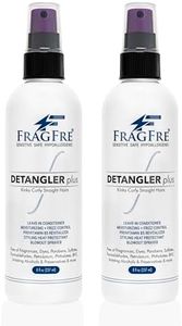 FRAGFRE Detangler plus Styling Hair Spray 8 oz (2-Pack Gift Set) - Heat Protectant and Blowout Spray - Leave in Conditioner for Sensitive Skin - Fragrance Free Hypoallergenic Unscented