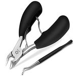 Dejlig Podiatrist Toenail Clippers, Professional Ingrown Or Thick Toe Nail Clippers For Men & Seniors, Toe Clippers Podiatrist Tool Pedicure Clippers Toenail Cutters Nipper Precision Diabetic Toenail Clipper