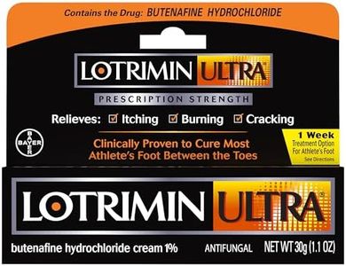 Lotrimin Ultra 1 Week Athlete's Foot Treatment, Prescription Strength Butenafine Hydrochloride 1%, Cures Most Athlete’s Foot Between Toes, Cream, 1.1 Oz