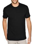 Next Level Apparel Men's Premium Fitted Sueded Crewneck T-Shirt - Black 6410 M