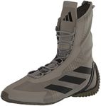 adidas Unisex Speedex Ultra Boxing Shoe, Silver Pebble/Black/Olive Strata, 5 US Men