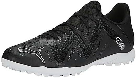 PUMA Men's Future Play Turf Training Soccer Shoe, Black/White, 12.5