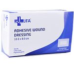 Pack of 25 Adhesive Wound Dressings - Suitable for cuts and grazes, Diabetic Leg ulcers, Venous Leg ulcers, Pressure Sores (80mmx100mm)