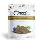 Organic Traditions Sprouted Chia and Flax Seed Powder, Organic Chia and Organic Flax for Plant Based Non-GMO Superfood, 227g/8oz Bag