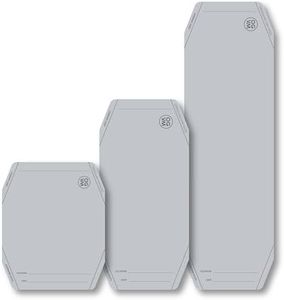 OpenGlass Van Mods - Vandaid Adventure Patches (Lght Grey, 3 Pack) - Automotive Scratch and Dent Cover, Car Rust Patch & Car Scratch Repair