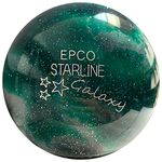 5 pin Bowling Balls - Starline Galaxy Green (Set of 2) (4 7/8 inches, 3lbs 8oz, Green)