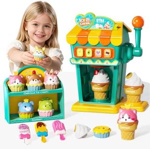 Ice Cream Toys for Toddlers 3-5,Pretend Make Ice Cream for Kids 6-8
