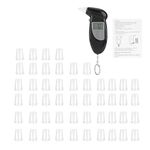 Alcohol Tester, Portable Alcohol Breath Tester Digital LCD Screen Alcohol Breath Tester Portable Keychain Breath Analyzer Breath Alcohol Tester(50pcs)