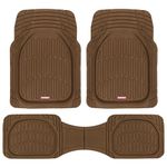 Motor Trend FlexTough Deep Dish All-Weather Floor Mats, Waterproof Trim-to Fit Mats for Cars, Trucks, SUVs - Universal Automotive Floor Liners, Car Accessories
