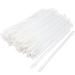 300 Pieces Disposable Lip Brushes Premium Lipstick Gloss Wands Applicator Makeup Tool Kits, Clear Handle