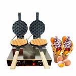 Egg Waffle Machine Bubble Waffle Maker Electric Non-Stick Commercial Household Egg Waffle Iron Maker for Snack Shop, Cafe, or Home