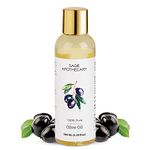 Sage Apothecary Pure & Natural Premium Olive Oil, Strengthens Hair Roots, Reduces Wrinkles & Fine Lines from Face, Best for Providing Moisture to Dry Sensitive Skin Pack of 100ML