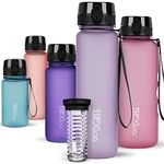 720°DGREE Sipper Water Bottle 1 litre with Fruit Infuser | BPA, BPS Free | Tritan | For Adults & Kids | For Sports, Gym, Office, Workout | Lilac