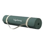 Lifelong Yoga mat for Women & Men, EVA Material 4mm Anti-Slip Yoga Mat with Strap for Gym, Workout, Exercise, Home, (6 Months Warranty), Green