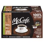 McCafé Premium Roast Decaffeinated K Cup Coffee Pods, 129g (6 Boxes of 12 Pods)