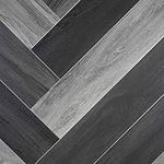 Parquet Wood Style Flash Vinyl Flooring 2.3mm Realistic Foam Backed Lino Slip Resistant (Grey Modern Parquet, 3m x 2m)