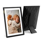 Nixplay Digital Touch Screen Picture Frame with WiFi - 10.1” Photo Frame, Connecting Families & Friends (Black/White Matte)