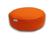 NutriBuck® Buckwheat ZAFU Meditation Cushion Filled with Buckwheat Hulls, This Stylish Cushion Enhances Comfort, And Mindfulness In Your Meditation Journey. (Orange - Round, 16" x 4.5")