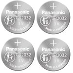 CR2032 Battery (4 Pack) - Panasonic, Lithium Coin Cell, 3V