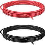 24 AWG / 0.25mm² Gauge Silicone Wire (3 Metres / 10ft Black) & (3 Metres / 10ft Red) Soft & Flexible Cable by UMTMedia® - Can Be Used For Electrical, Automotive, Cars, Drones, Or Arduino Projects