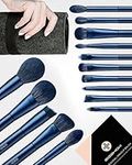 Makeup Brushes Sets, 15 Pcs Essential Vegan Makeup Brushes, Handicraft Quality Makeup Brush Set Includs 7 Pcs Vital Eyeshadow Brush Sets, Brush of Powder, Blush, Foundation, Crease, Highlight