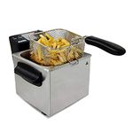 AGARO Marvel 1700-Watt Deep Fryer with 2-Litre Capacity and 3 Temperature Settings, Deep Fat Fryer (Silver).