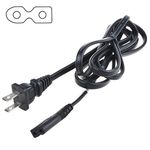 SLLEA 6ft AC Polarized Power Cord Cable for VIZIO TV D24H-C1 D28H-C1 M322I-B1 D32H-C1 D39H-D0 D43-C1 D50U-D1 D32X-D1 D40-D1 D43-D1 D55U-D1 D58U-D3 D65U-D2