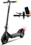 Apachie Shadow Edition Adults Electric Scooter, 500W Motor, 10.5 inch Wheels, E-Scooter, 12.5AH Lithium Battery, 3 Speed Modes, 45km Long Range, Dual Braking System, APP Control, Bluetooth (Black)