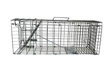 PestExpel® Large Humane Live Catch Cage Trap – Heavy Duty Folding Animal Trap for Feral Cats, Rabbits & Large Rodents – Galvanised Steel, Escape-Proof Design, 76 x 28 x 28cm